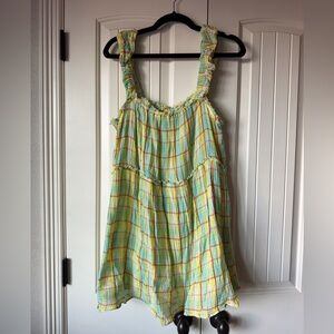 Anthropologie Multicolor Plaid Dress/Tunic